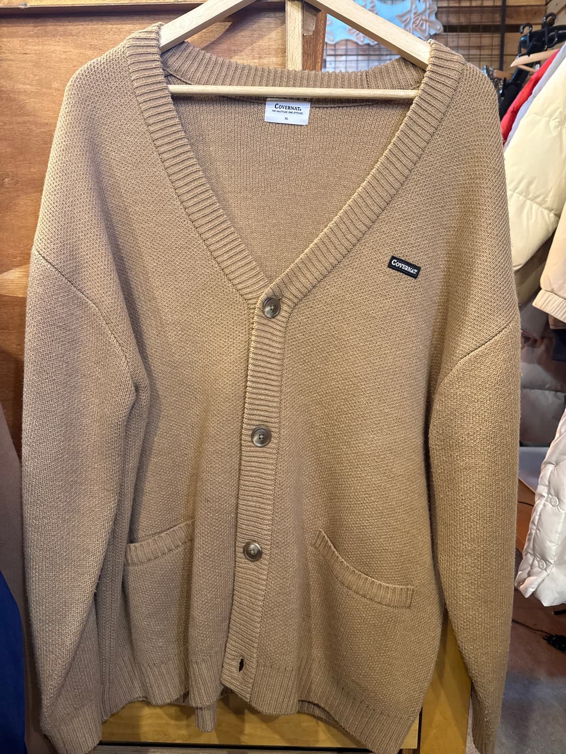 커버낫 브라운 가디건 상품이미지1