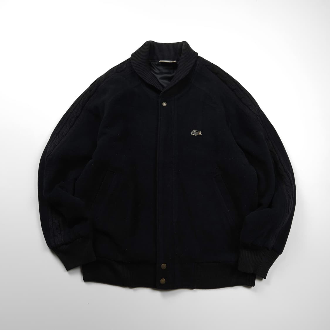 라코스테 아카이브 자수로고 디테일 울 해링턴 자켓 (L) 상품이미지1