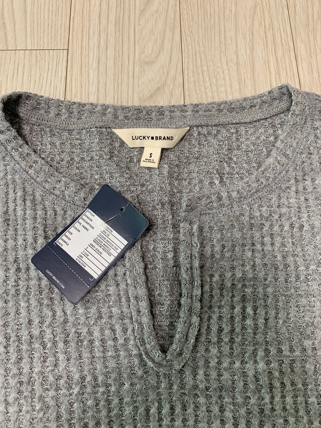 Lucky Brand(럭키 브랜드)의 와플 헨리넥 스웨터 상품이미지2