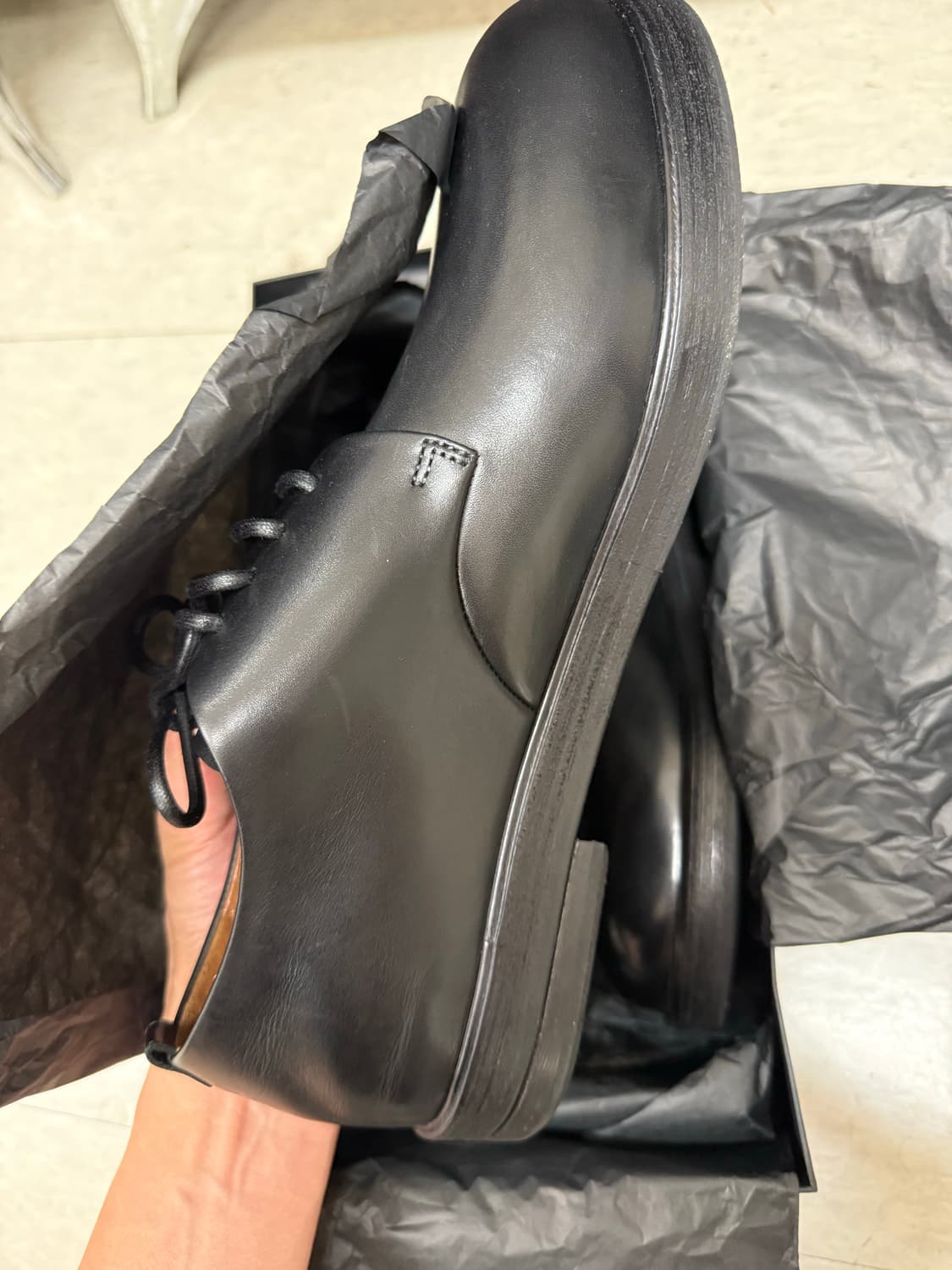 마르셀 주카제파 스무스 레더 네로 블랙 44 상품이미지2