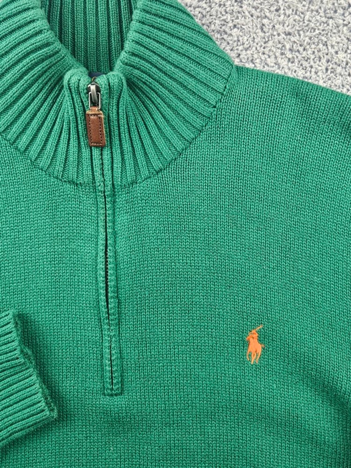 폴로랄프로렌 코튼 하이 넥 하프 집업 니트 ( M ) / 10818 상품이미지7