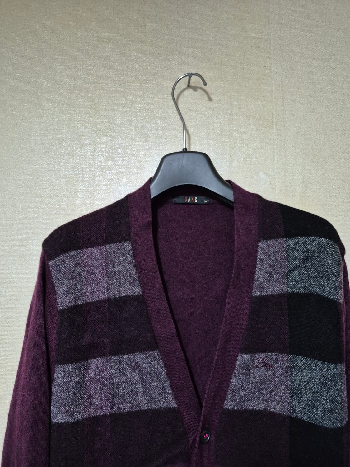 닥스 빅체크 가디건 상품이미지2