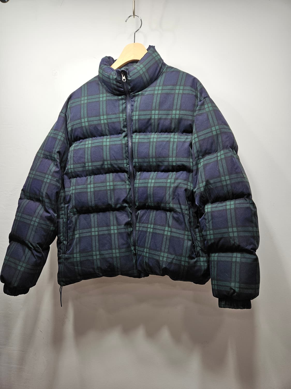 랩스튜디오 유니섹스 체크무늬 숏패딩 Free 상품이미지7