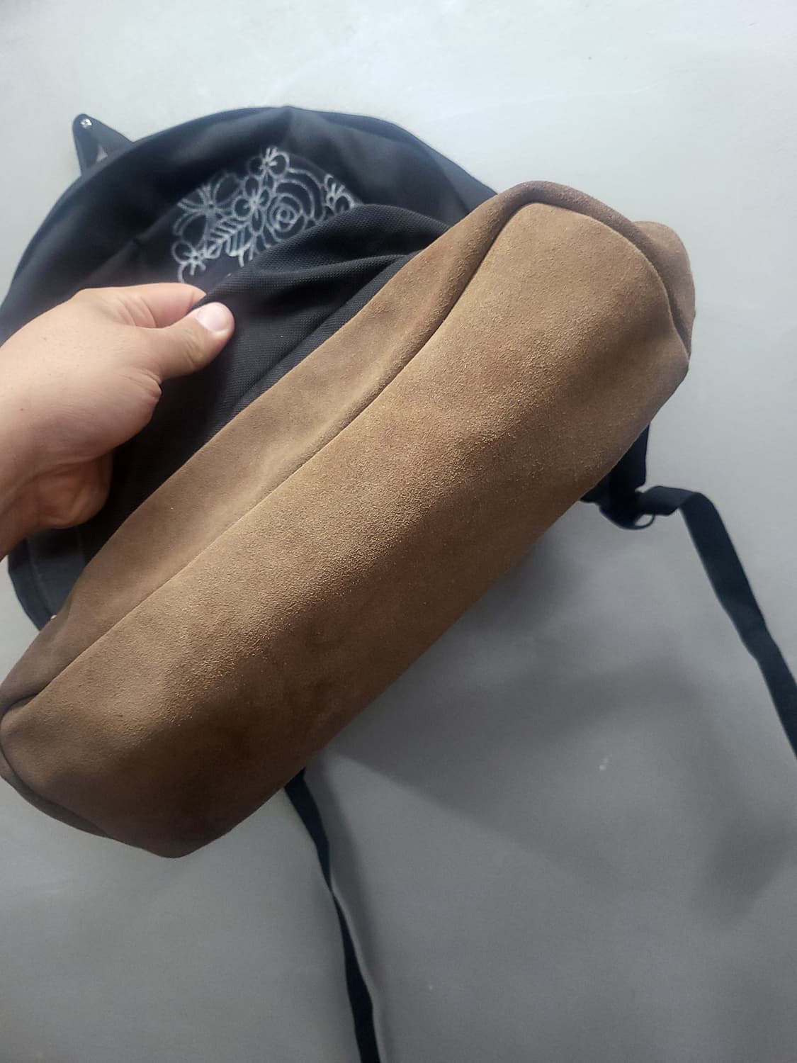잔스포츠 검정 백팩 꽃무늬 상품이미지2