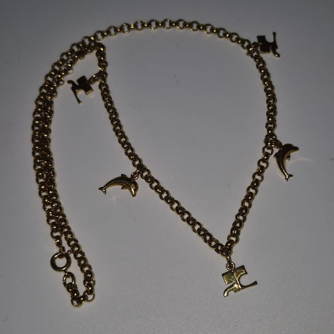 90s 꾸레쥬 스페이스 돌고래 레이어드 목걸이 상품이미지10