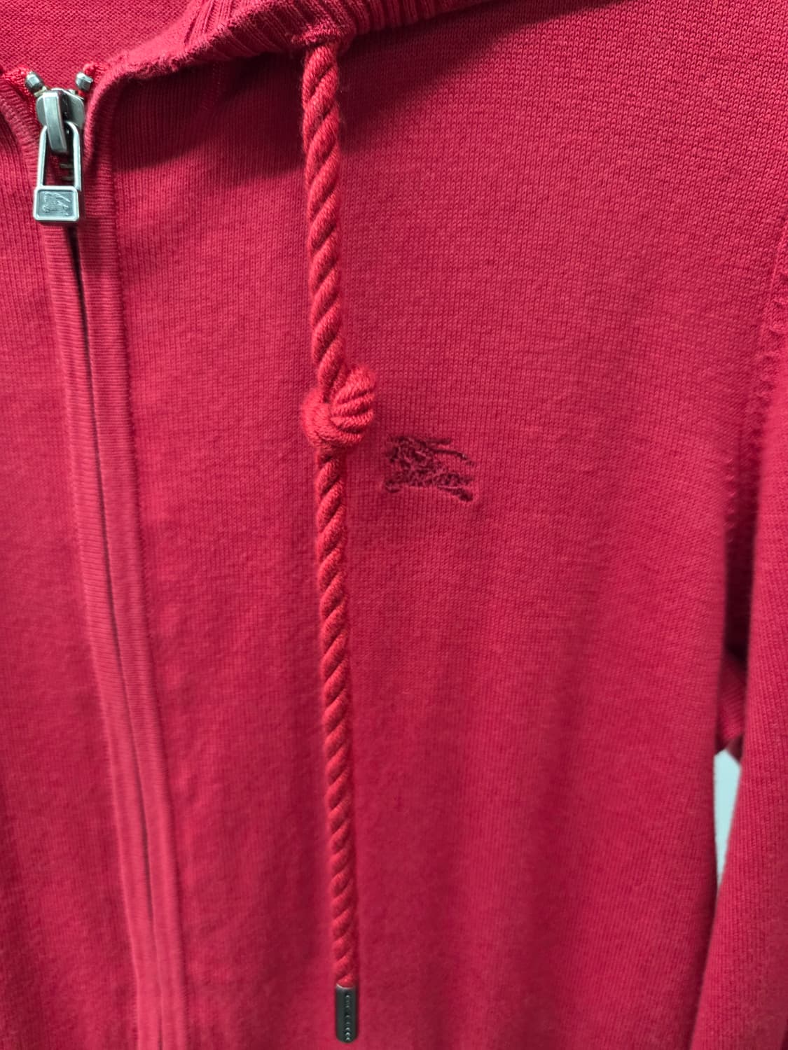 BURBERRY 버버리 레드 9부 후드집업💯 상품이미지3