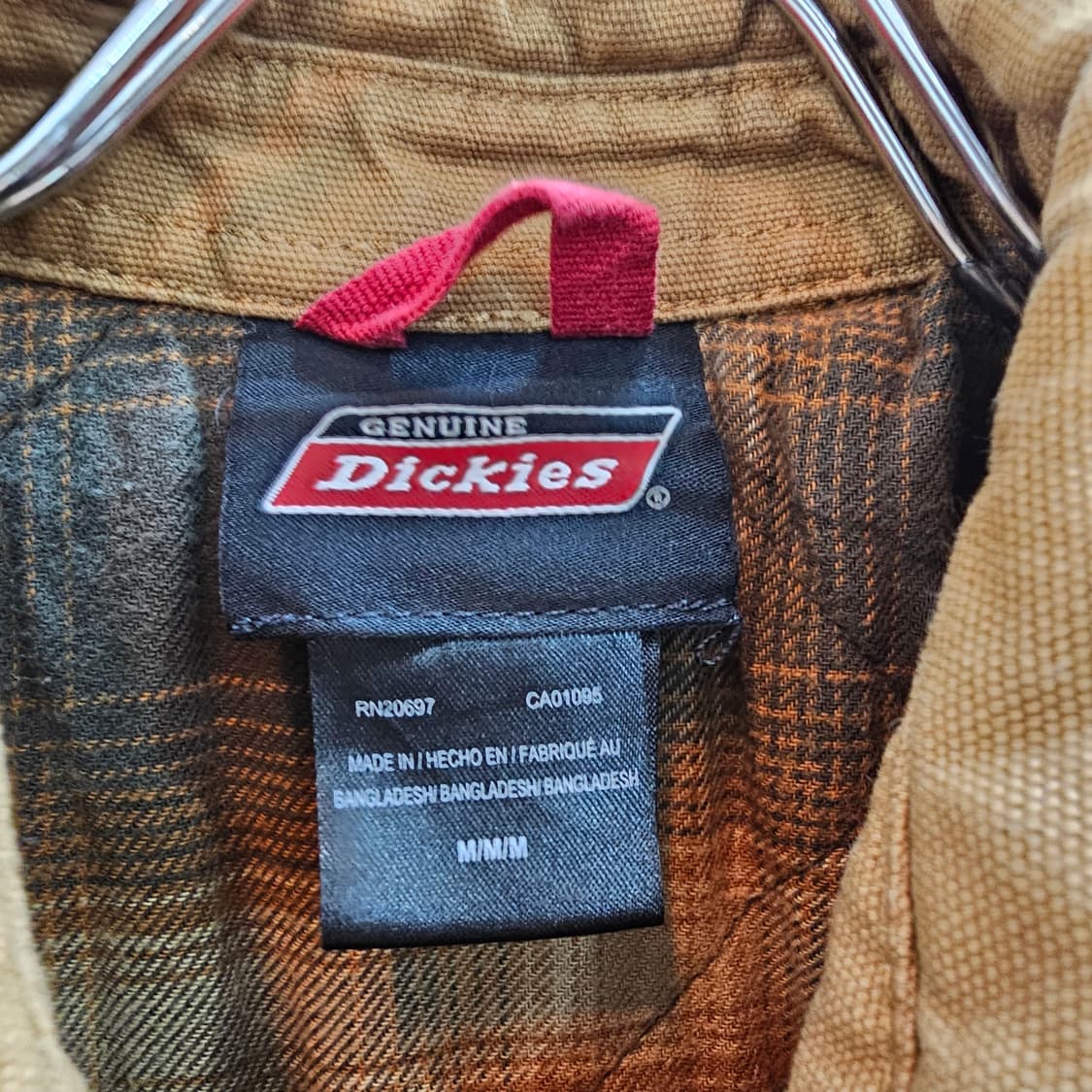 디키즈 Genuine 덕캔버스 플란넬 체크 안감 남성 셔츠자켓 상품이미지8