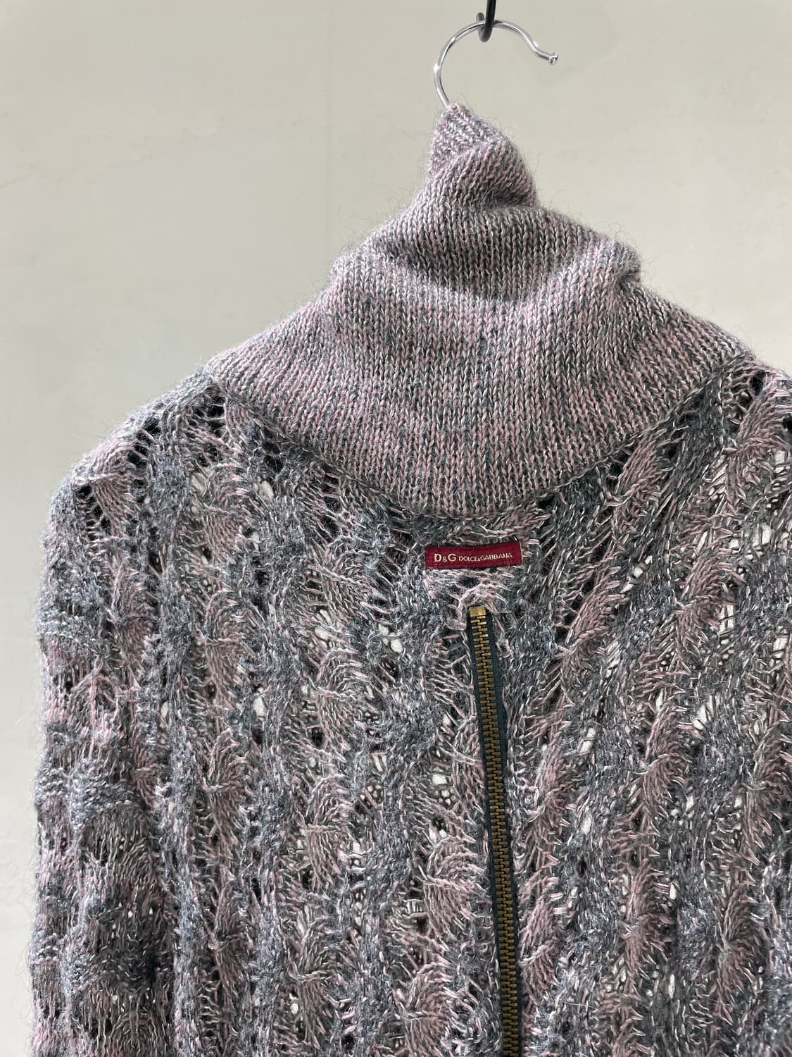 D&G 2-ZIP 크로쉐 니트 자켓 상품이미지7