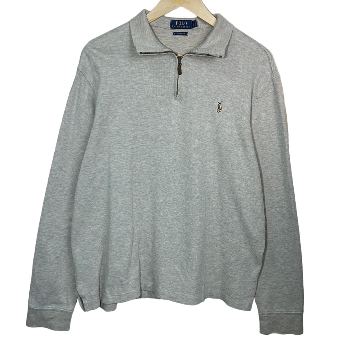 폴로 랄프로렌 아이보리 반집업 스위터 XL  상품이미지4