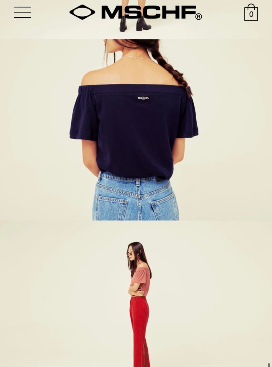 MISCHIEF 미스치프 18SS 오프 숄더 툴리안 핑크 새제품 상품이미지1