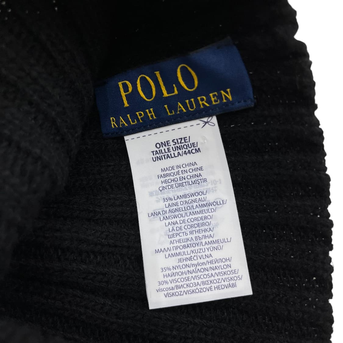 폴로 랄프로렌 화이트포니 블랙 니트 비니 상품이미지6