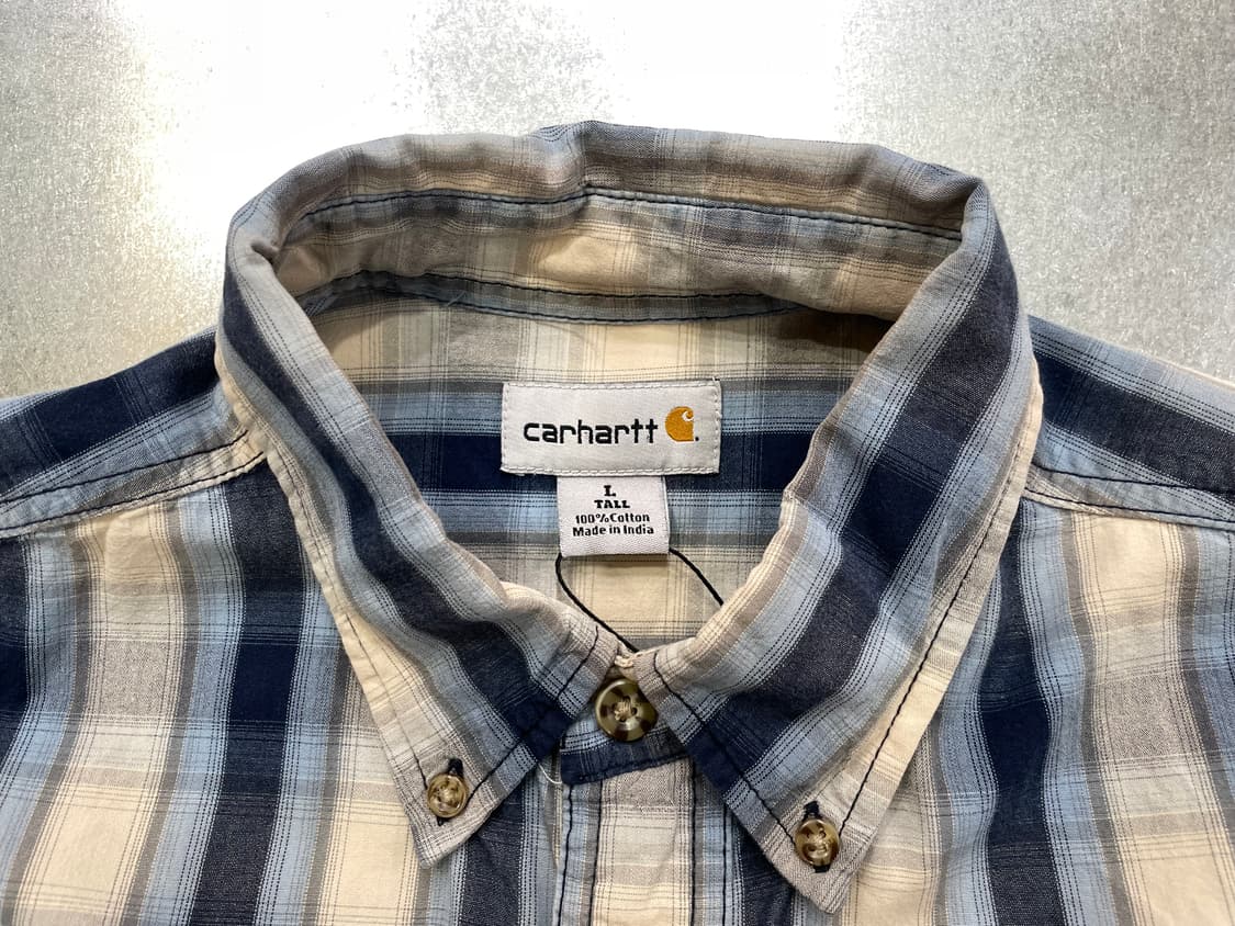 (L) Charhartt 칼하트 체크 반팔 셔츠 상품이미지9