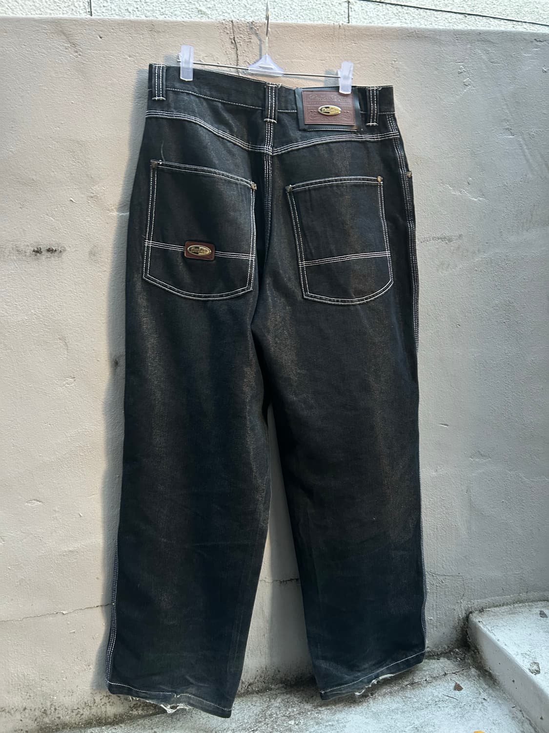 *rare* 1990s 펠레펠레 포켓 와이드 데님 힙합팬츠 상품이미지3