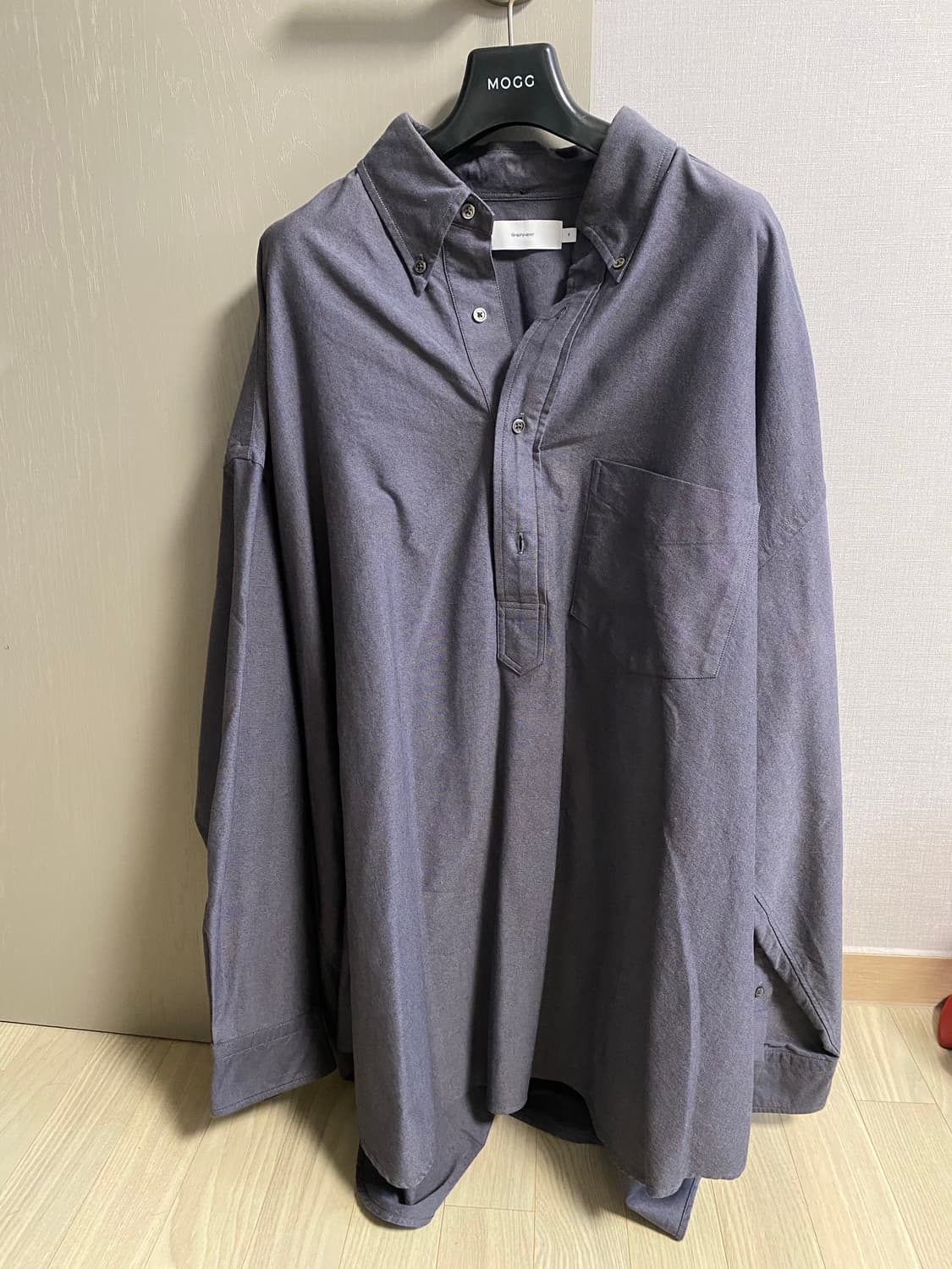 [F] 그라프페이퍼 옥스포드 셔츠 상품이미지1