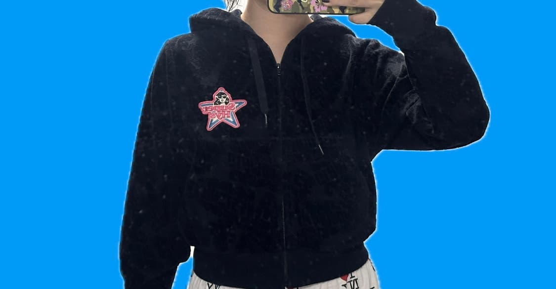 히스테릭 글래머 크롭 후드 집업 상품이미지4