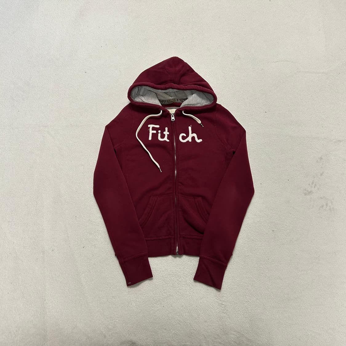 Abercrombie Burgundy Zip Hoodie 상품이미지4