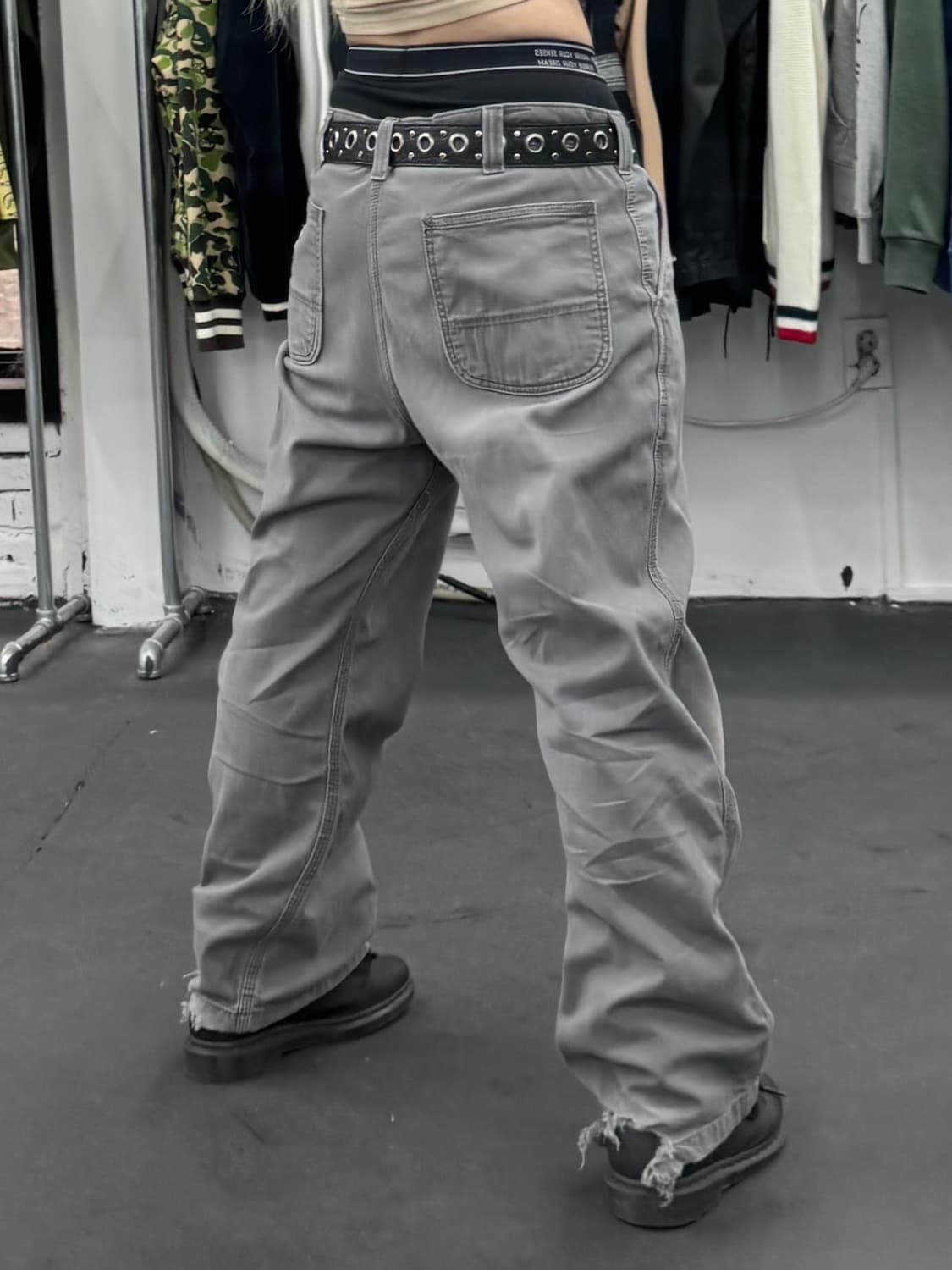 칼하트 그레이 카펜터 워크팬츠 상품이미지5