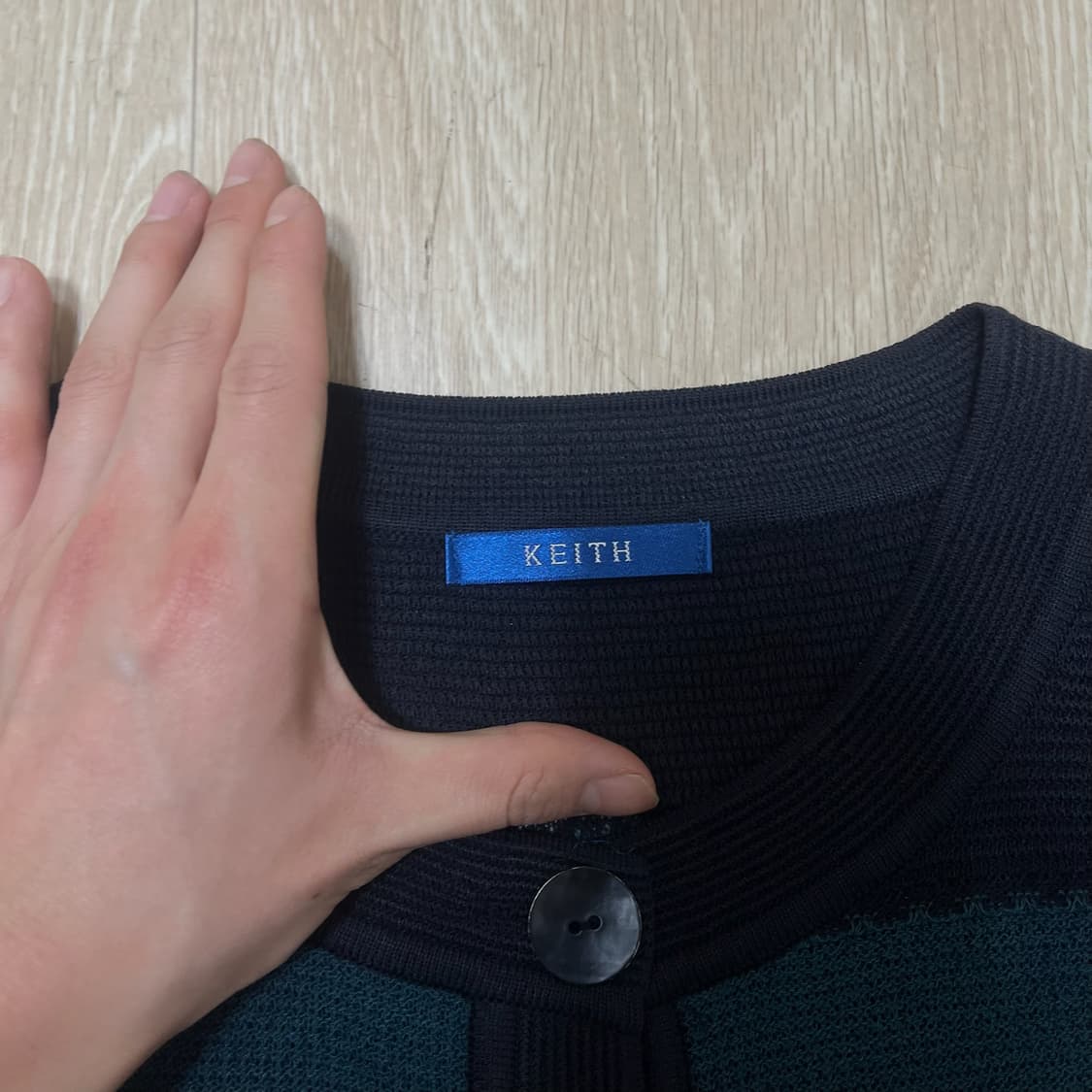 키이스 여성 스트라이프 소프트 니트 가디건 44-55 상품이미지4