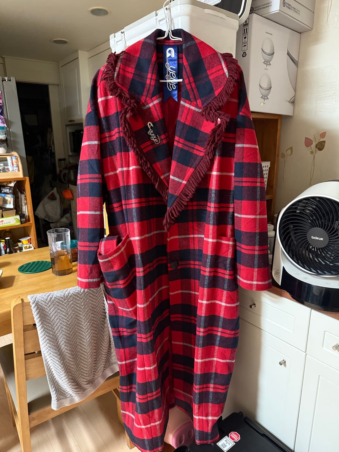 EYEYE 체크 코트 상품이미지1