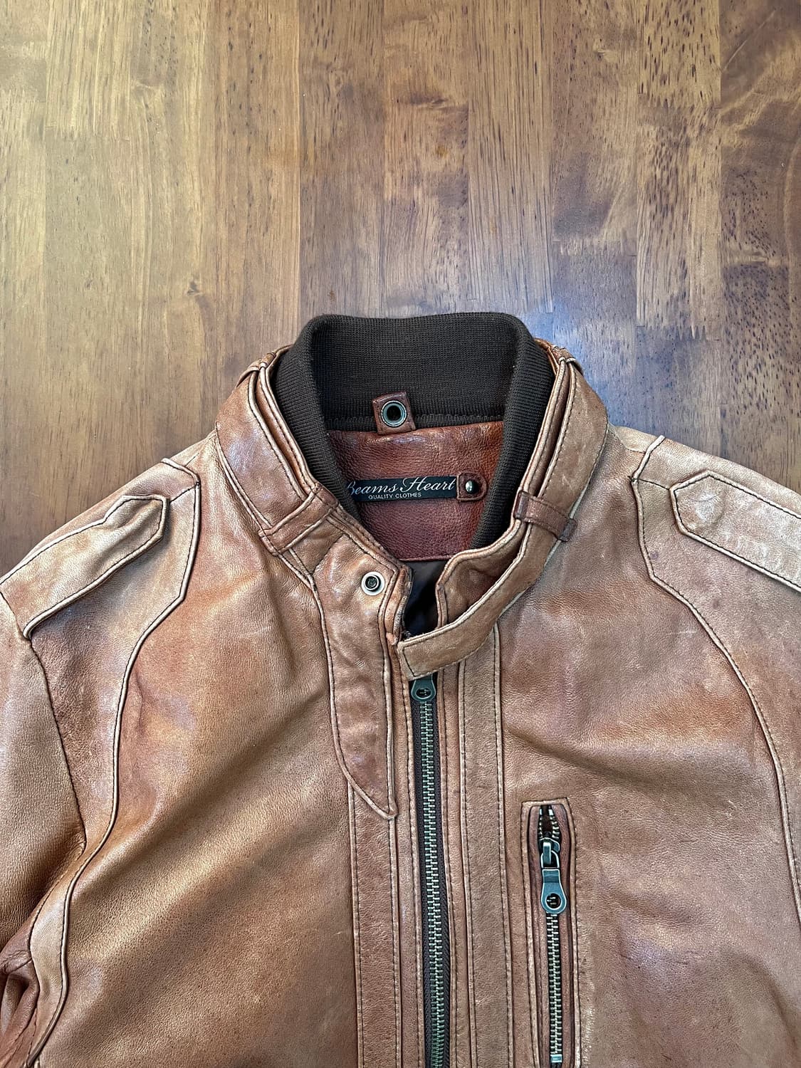 빔즈 램스킨 싱글 라이더 자켓 상품이미지3