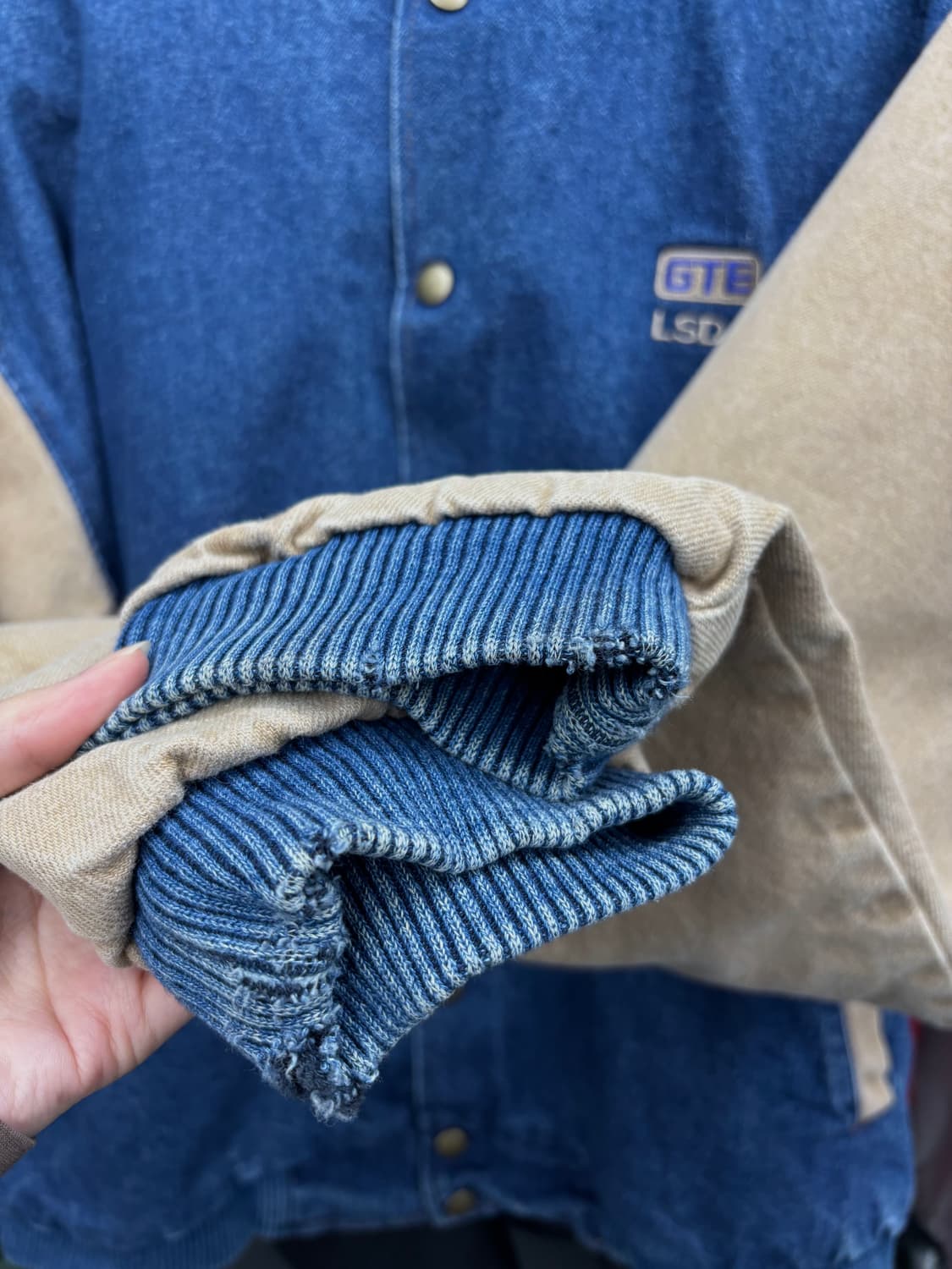 Three Rivers 데님 바시티 자켓  상품이미지6