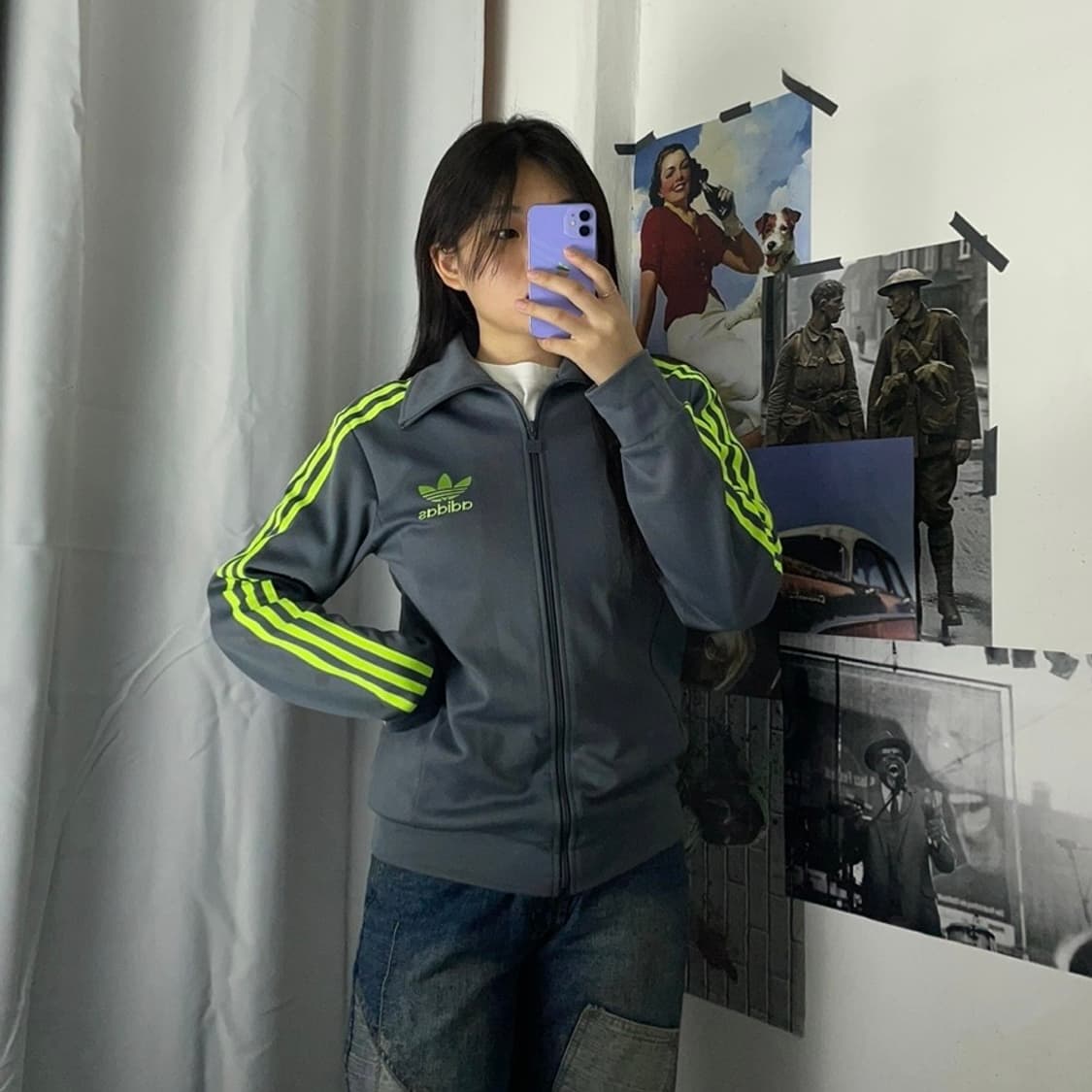 아디다스 그레이 네온 유로파 져지 95 상품이미지1