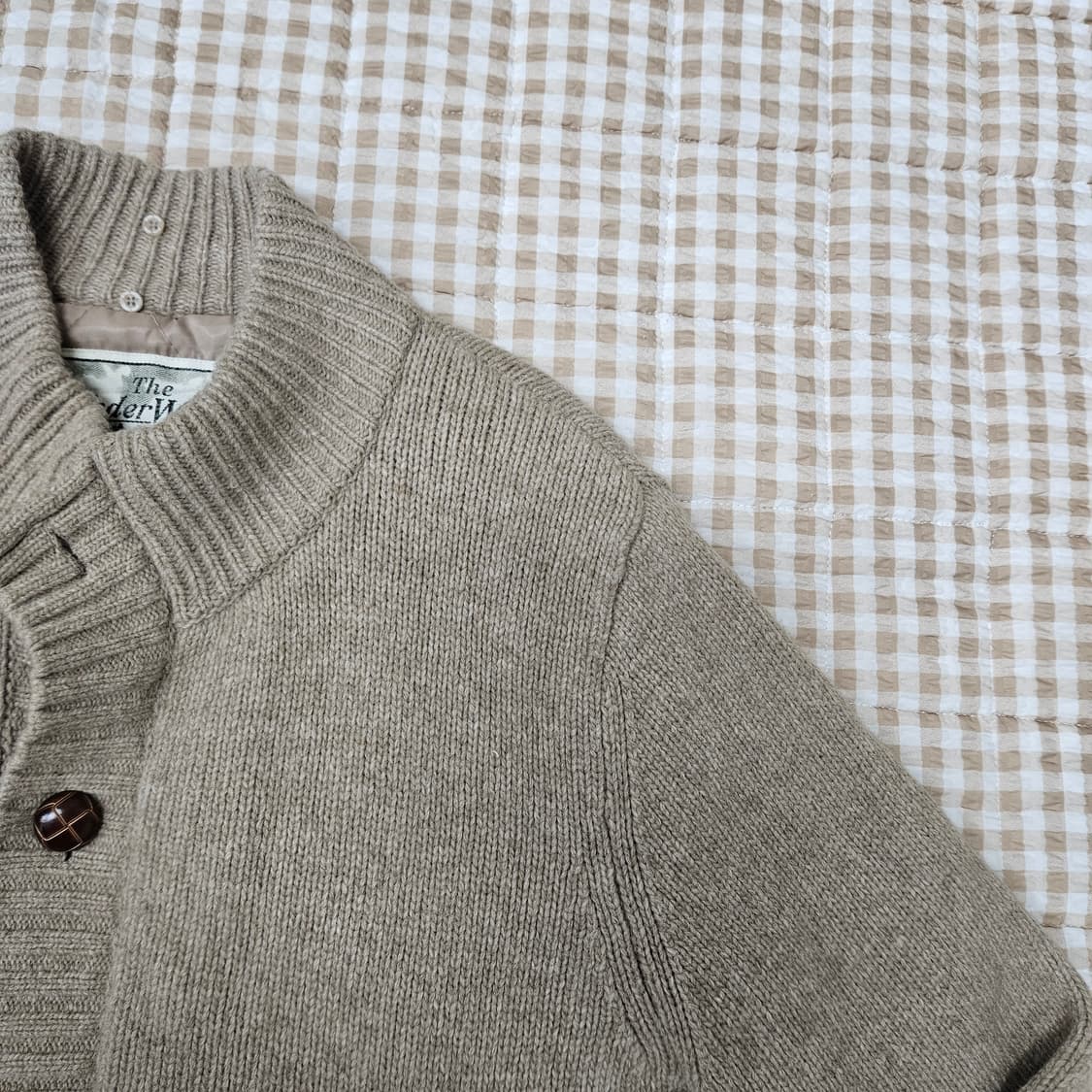 심플한 방풍 추동 니트 가디선 남자100 상품이미지3