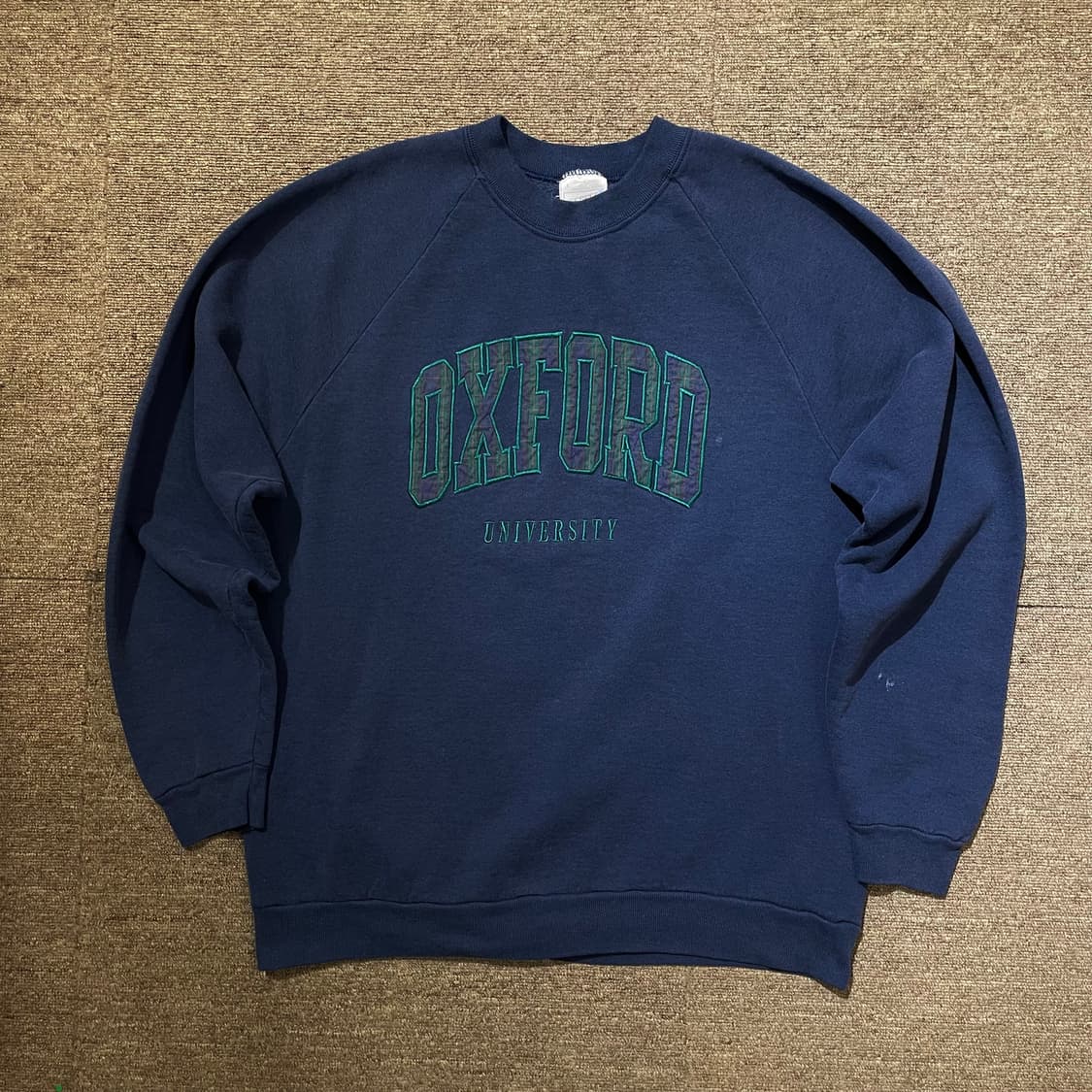 (L) 스크린스타 옥스포드 유니버시티 체크 패치 스웻셔츠 맨투맨 상품이미지1