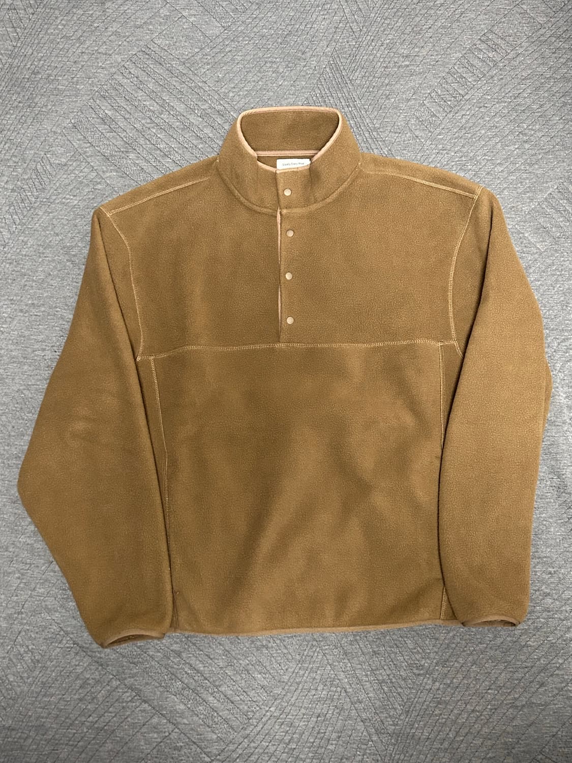 스테디에브리웨어 sew 플리스 풀오버 후리스 브라운 상품이미지2