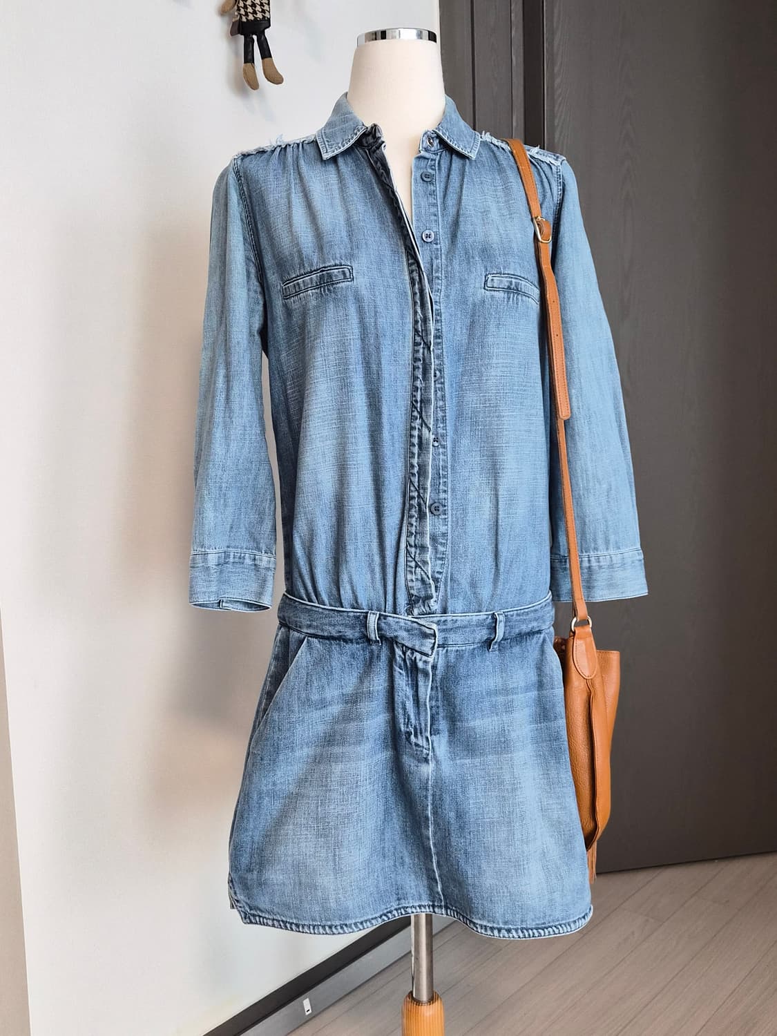 [Maje] 마주 데님 셔츠 원피스 상품이미지2
