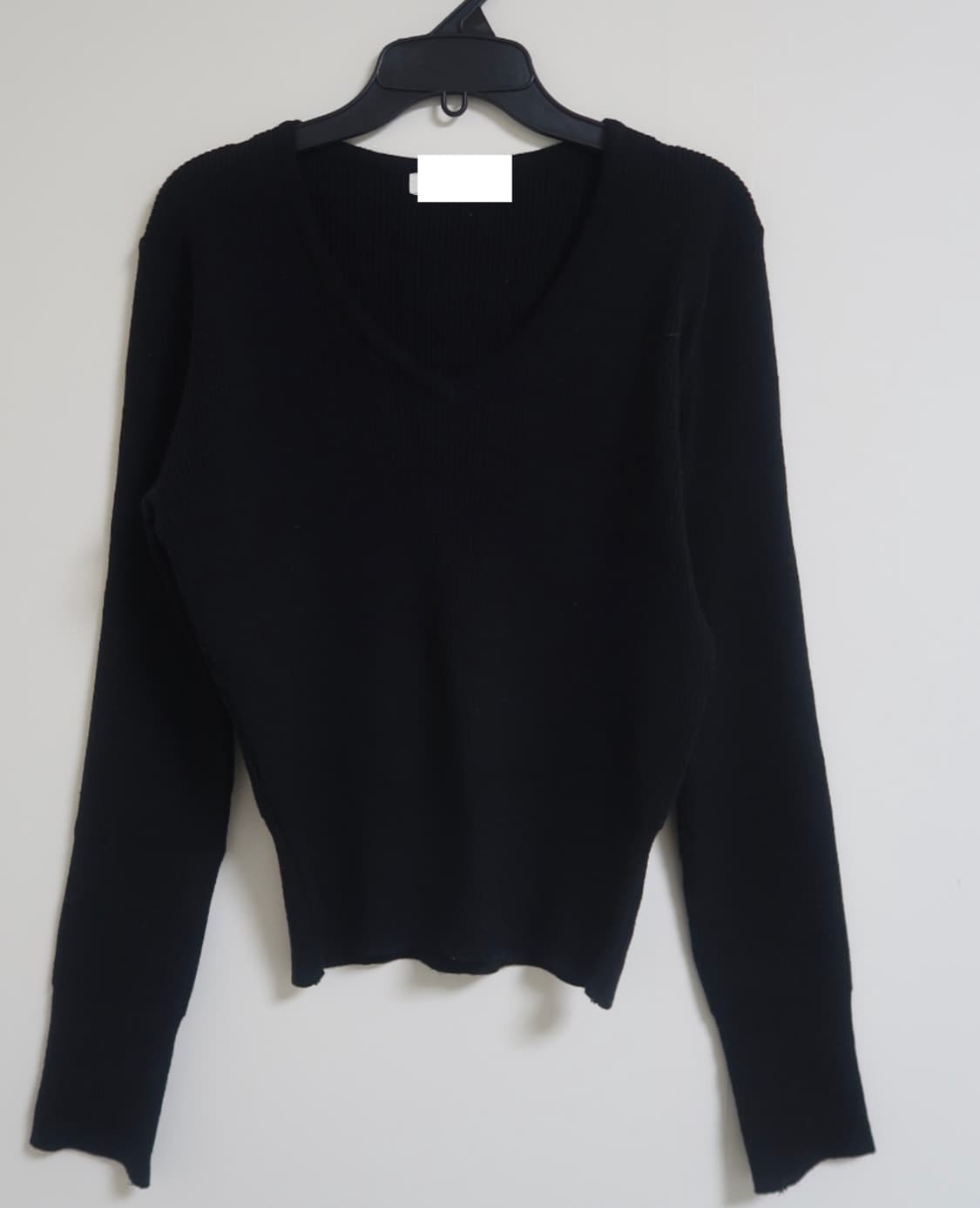 아워캐비넷 니트 than v neck knit 블랙 (거의새상품) 상품이미지2