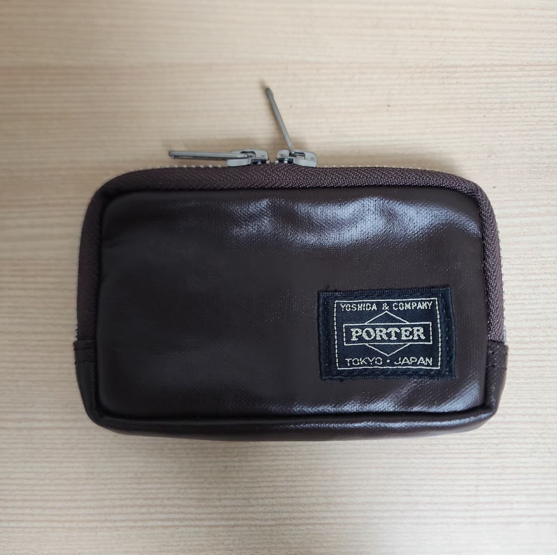 요시다포터 프리스타일 멀티코인 케이스 브라운 상품이미지1