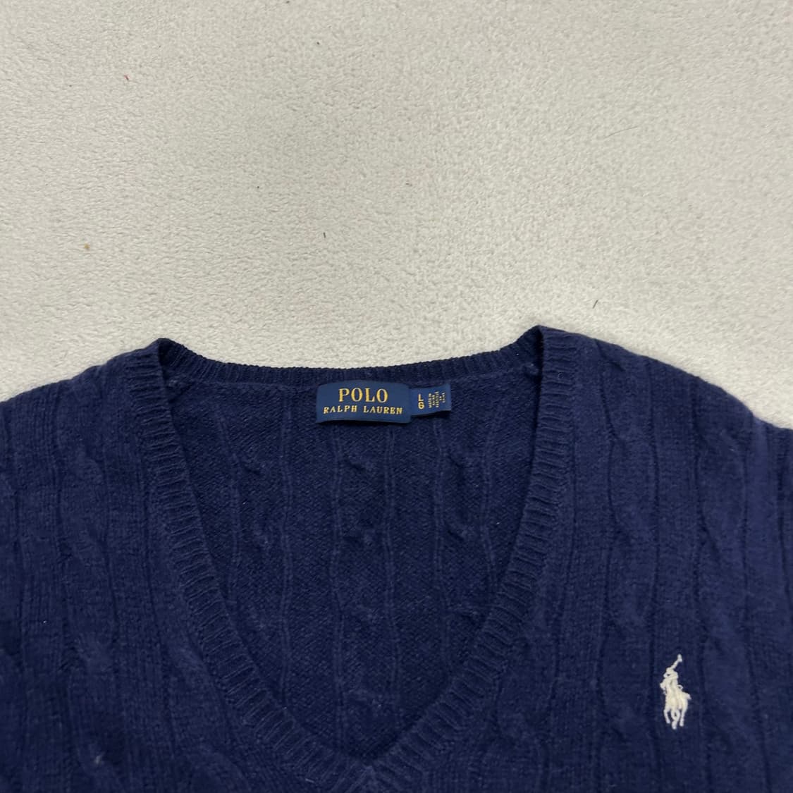 Polo Navy Cable Knit 상품이미지6