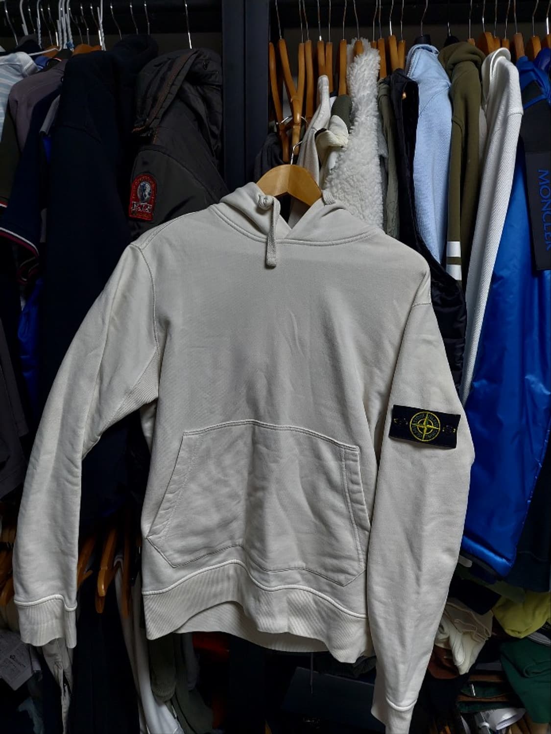 스톤아일랜드 후드티 아이보리 m 상품이미지1