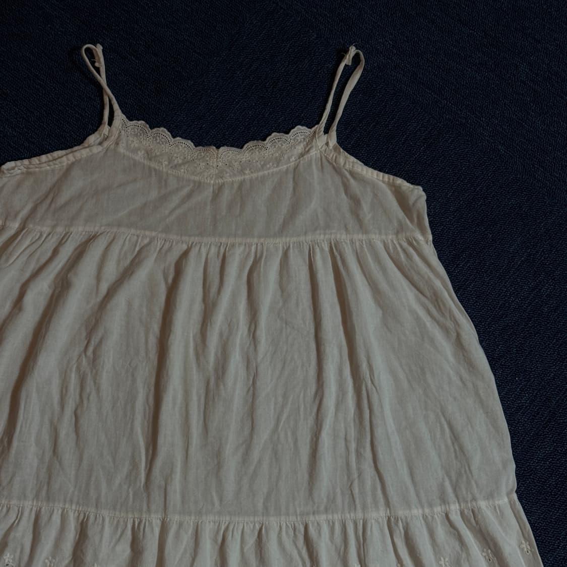 모리걸 레이스 끈나시 원피스 상품이미지2