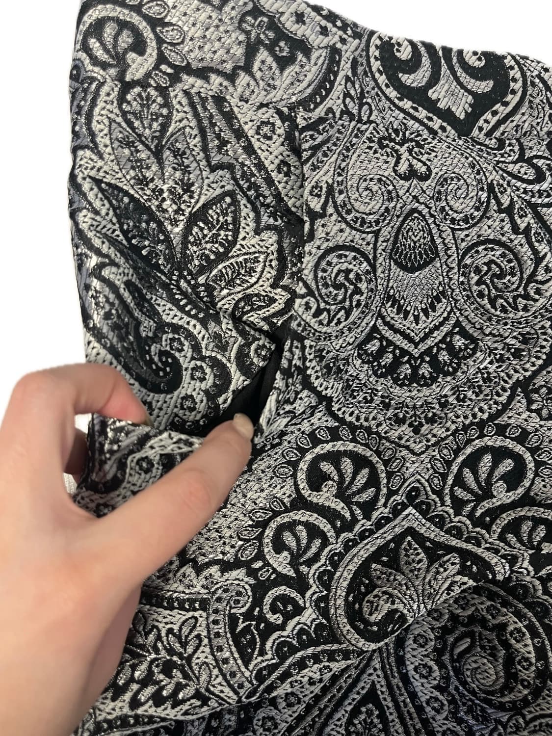 자라 자카드 부츠컷 뒷트임 팬츠 상품이미지4