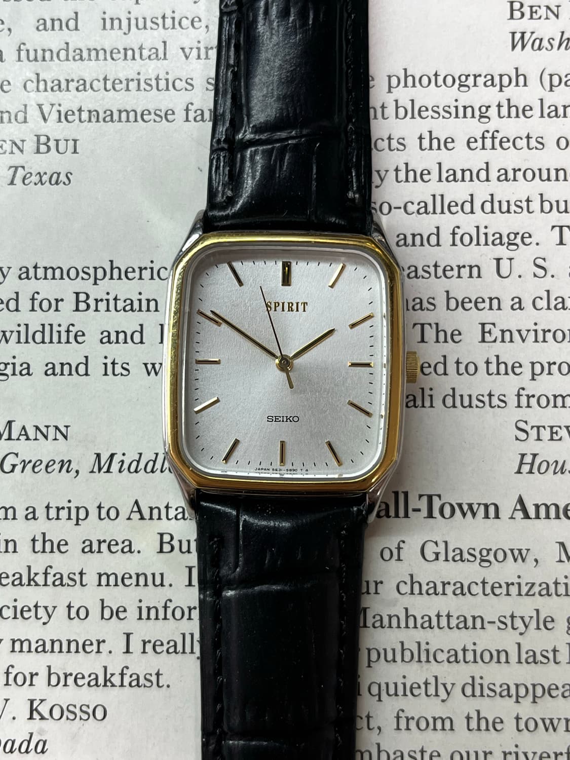 Vintage Seiko Quartz Spirit Tank Watch 상품이미지1