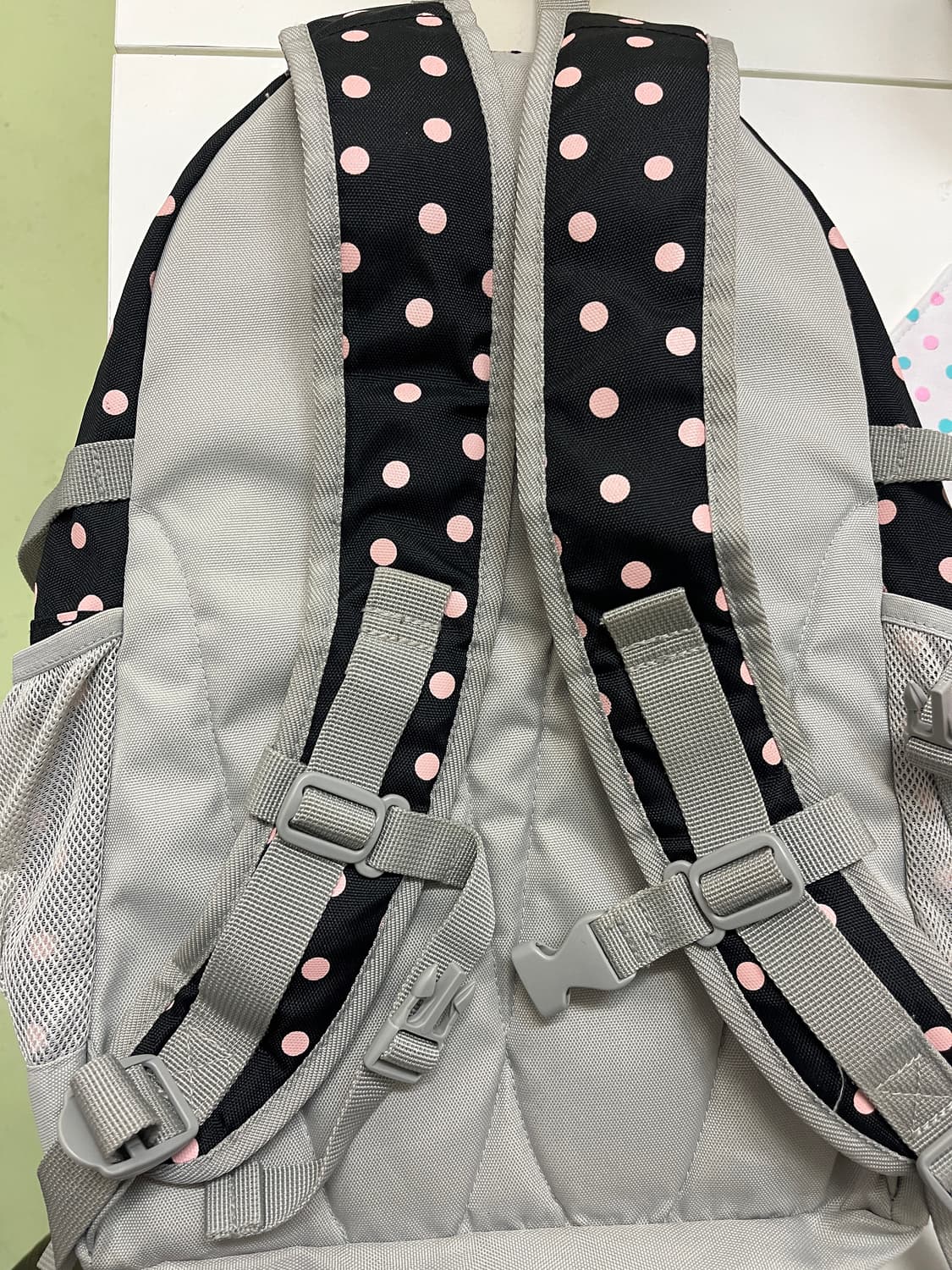 컨버스 블랙 핑크 도트 백팩 🍓 상품이미지5