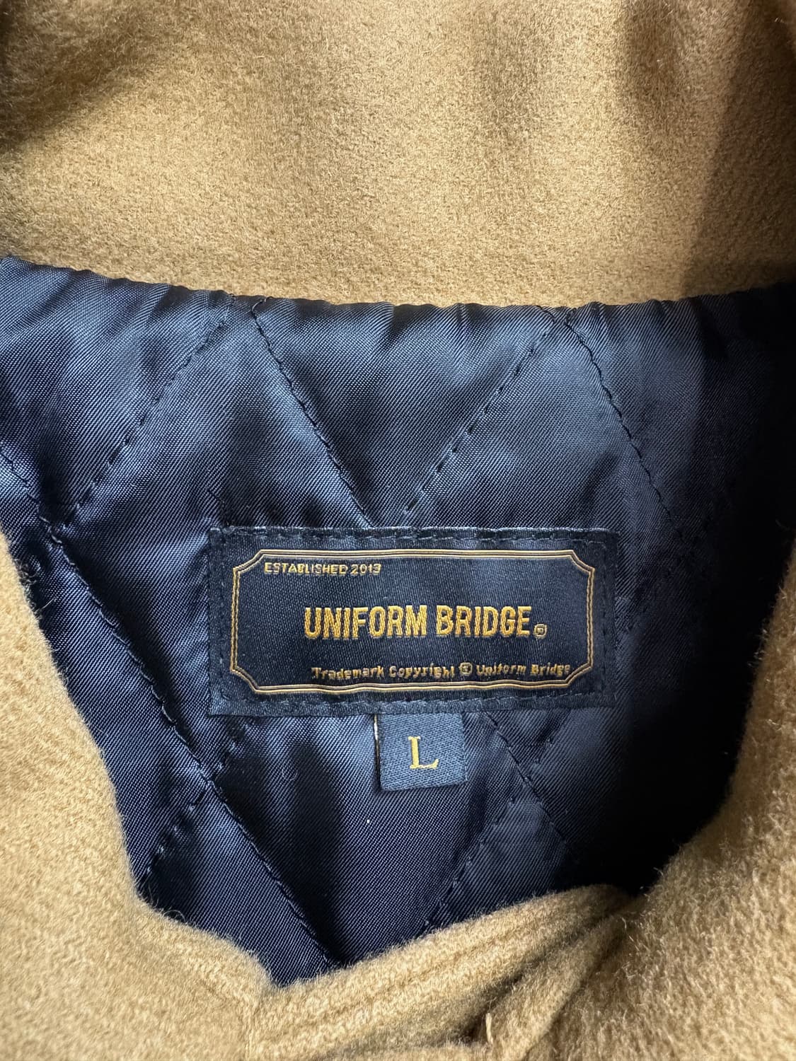 유니폼 브릿지 울 더플코트 떡볶이 코트 베이지 2381 상품이미지3