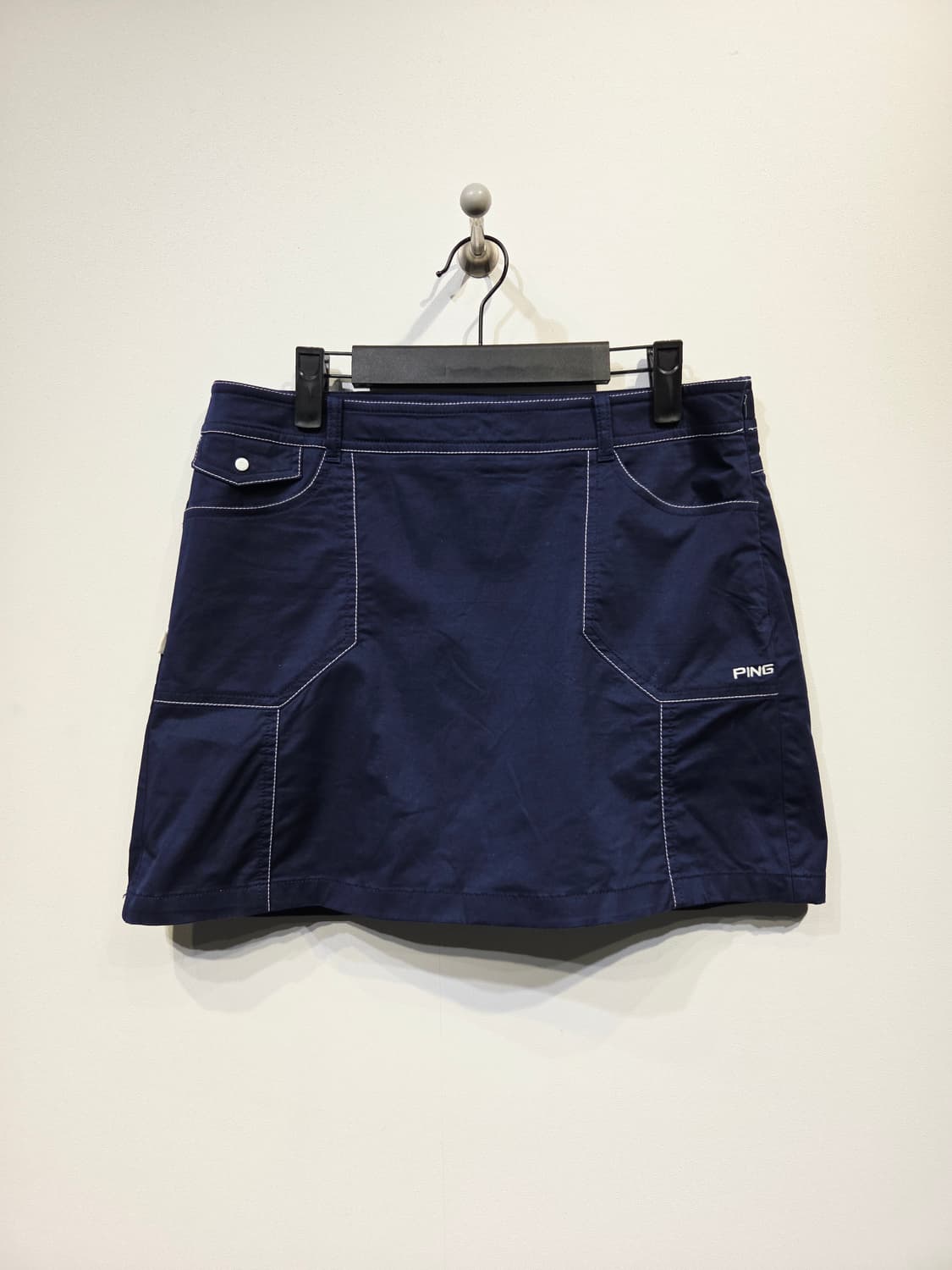 PING 핑 네이비 스티치 골프 큐롯 치마바지 상품이미지2