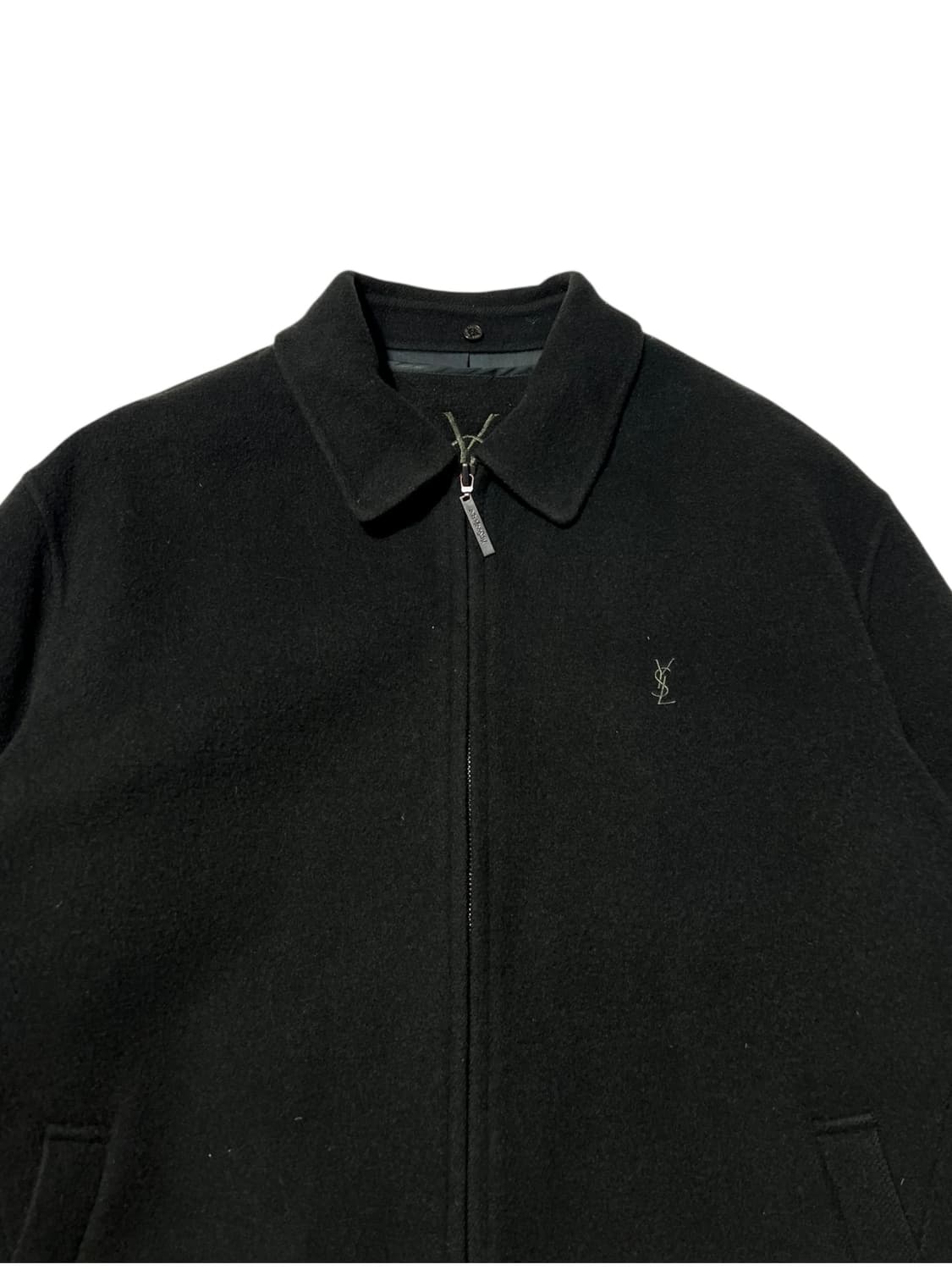 입생로랑 울 블루종 스윙탑 헤링턴 자켓 100 상품이미지2