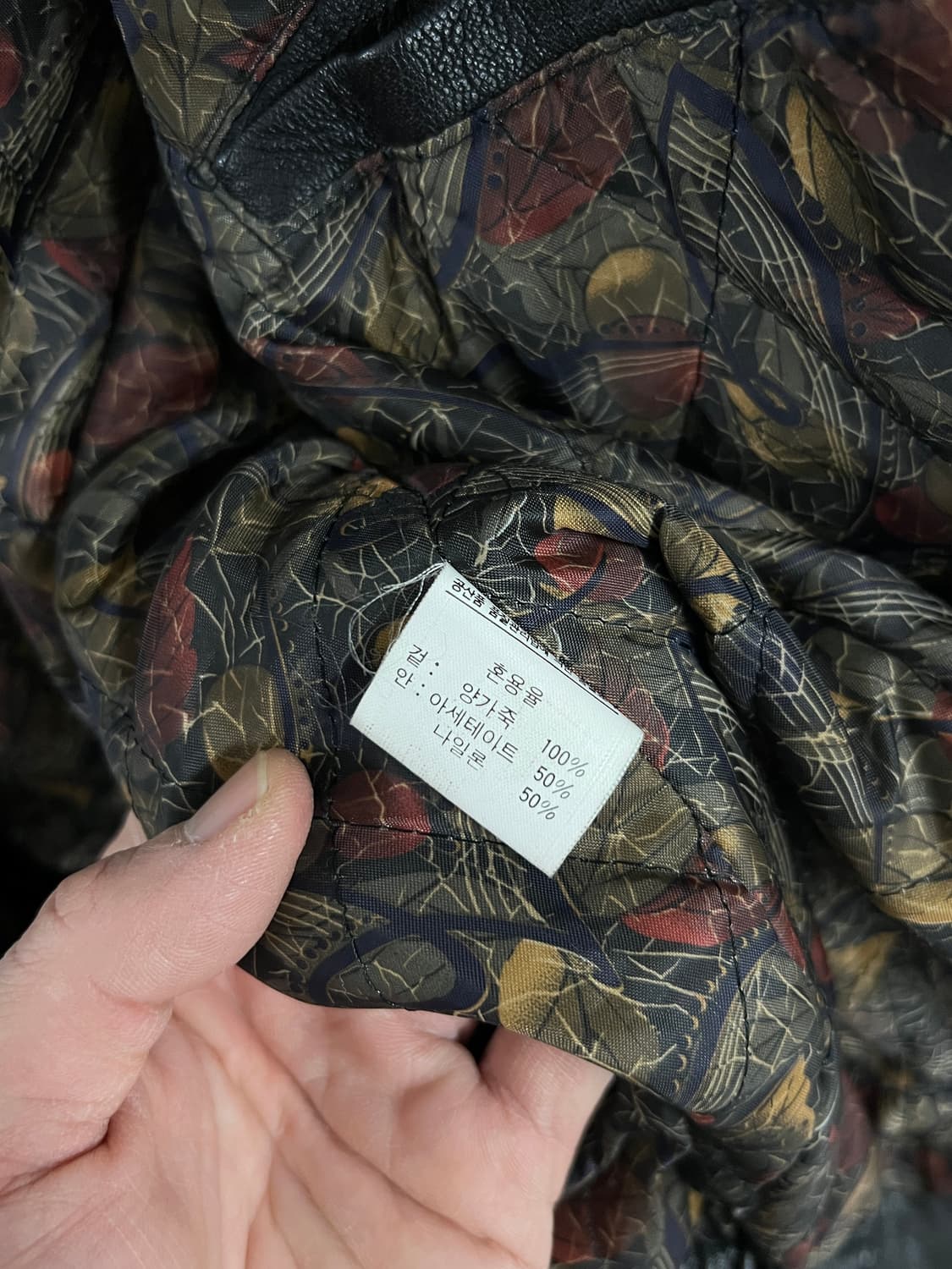 Vintage 오리지널 빈티지 양가죽 봄버 레더 자켓 상품이미지5