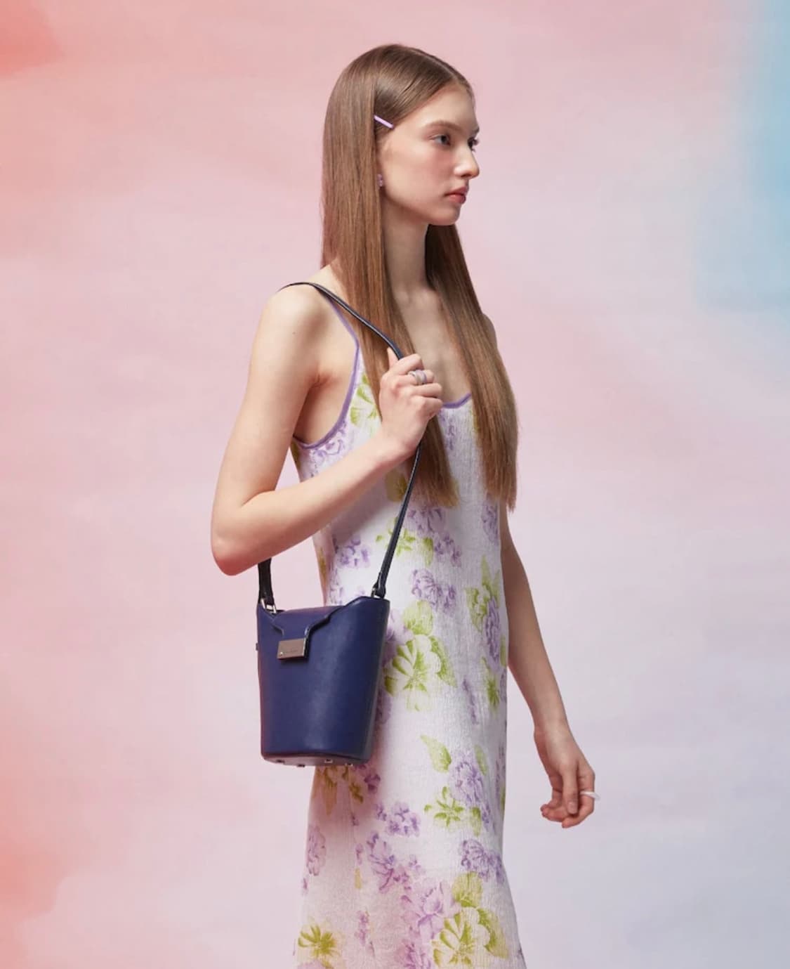 [Martine Sitbon] 아시에 버킷백 네이비 상품이미지5