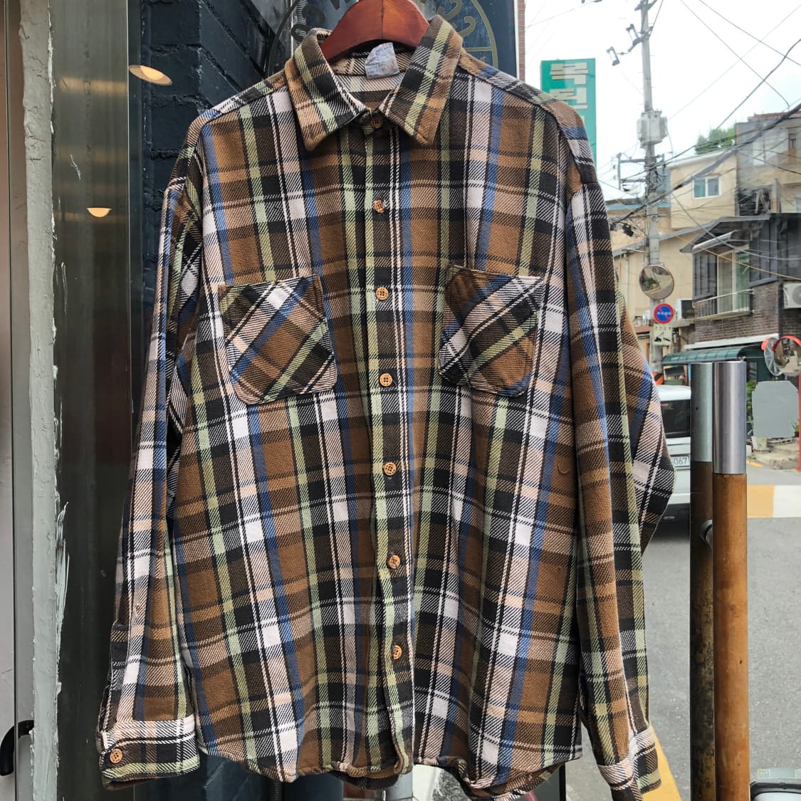 70s Big Mac flannel shirt-XL 상품이미지1