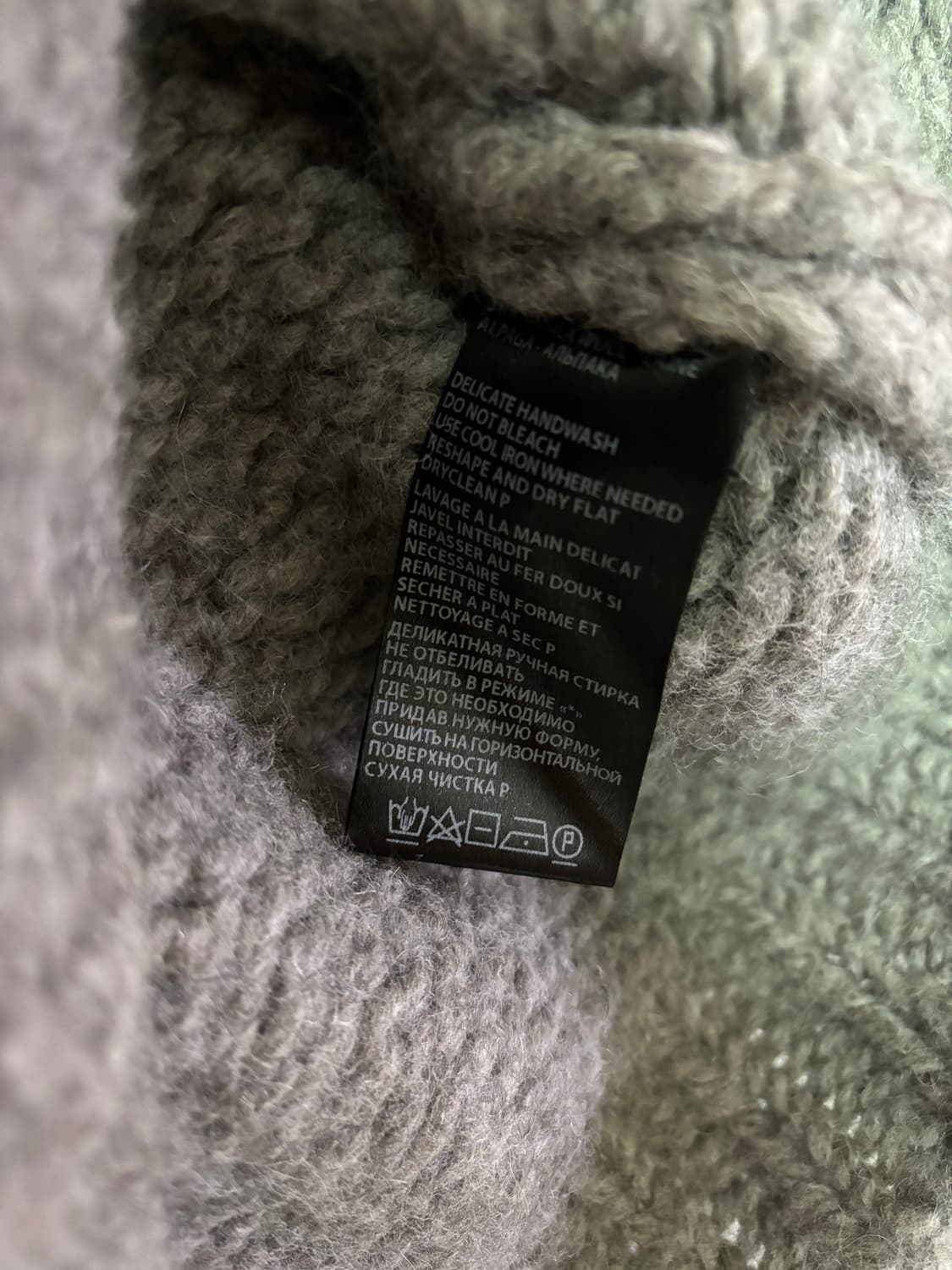 앤드뮐미스터 알파카 니트 s 상품이미지4