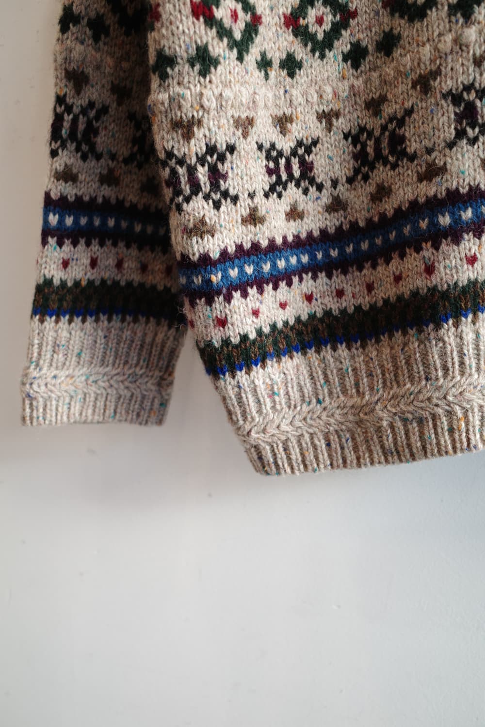 Japan brand 패턴 울 가디건 상품이미지5