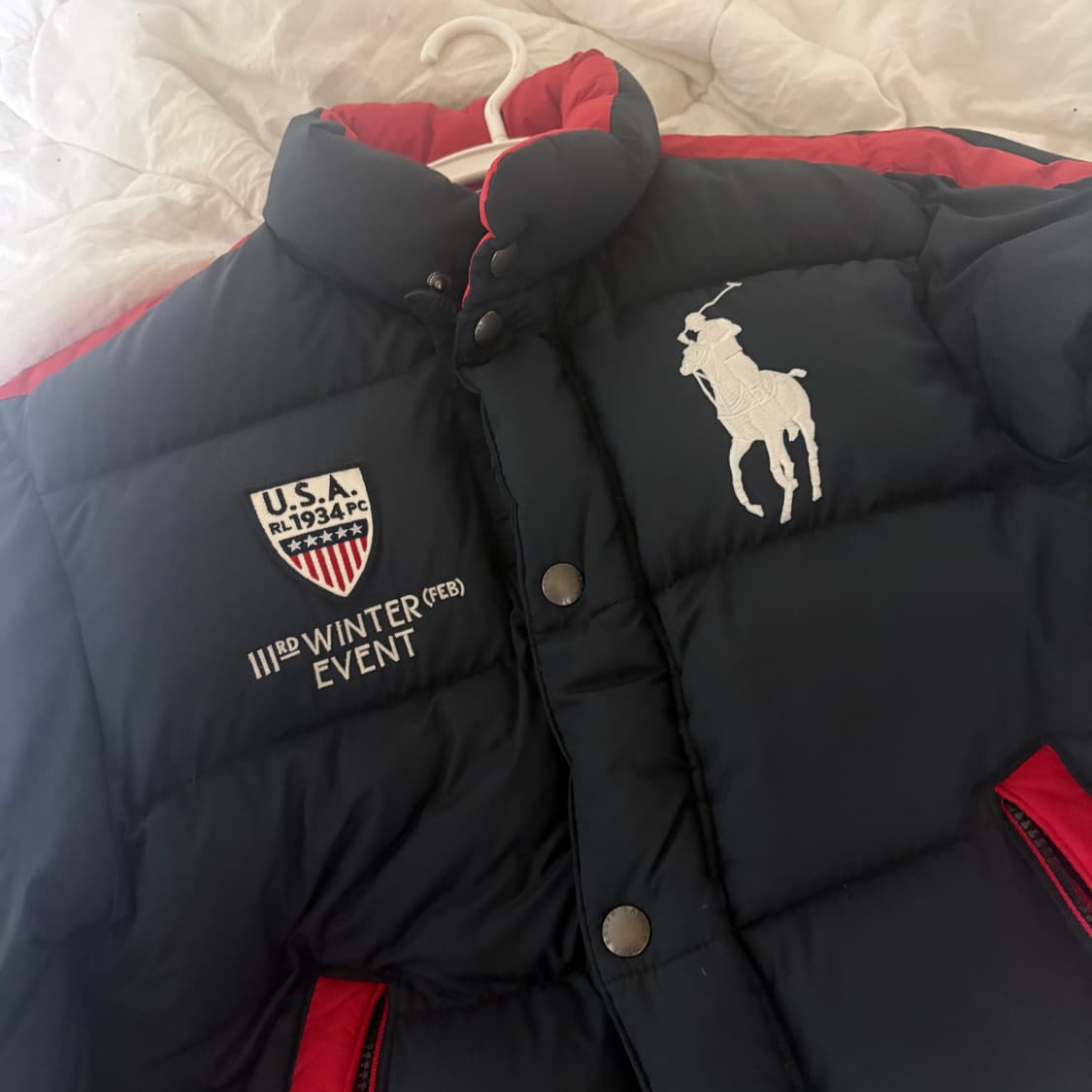 폴로 USA 빅포니 레이싱 패딩 M 상품이미지1