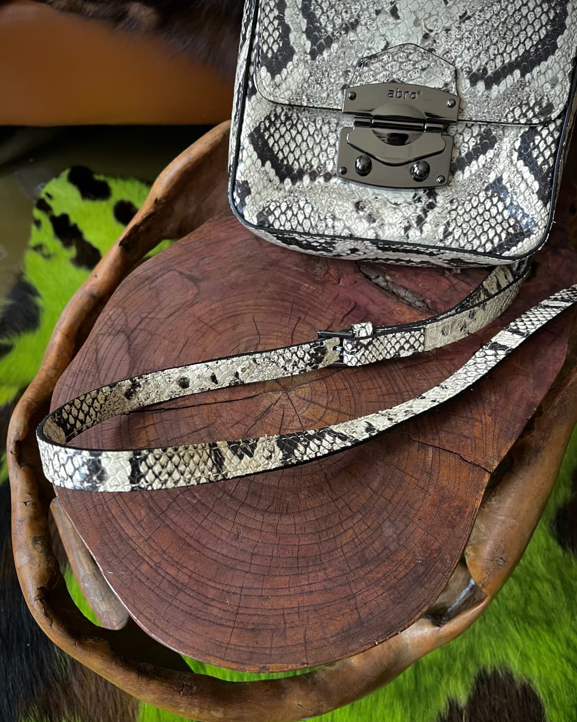 Abro Germany Leather Python Cross Bag 상품이미지5