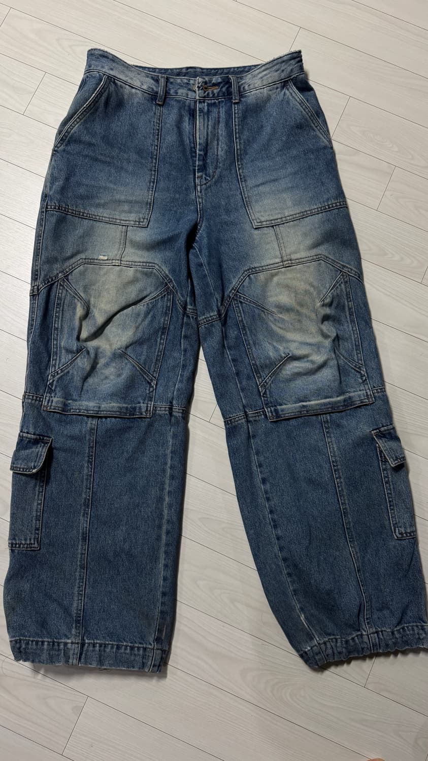 준지 후라쉬 카고 데님팬츠 junnj (46) 상품이미지2