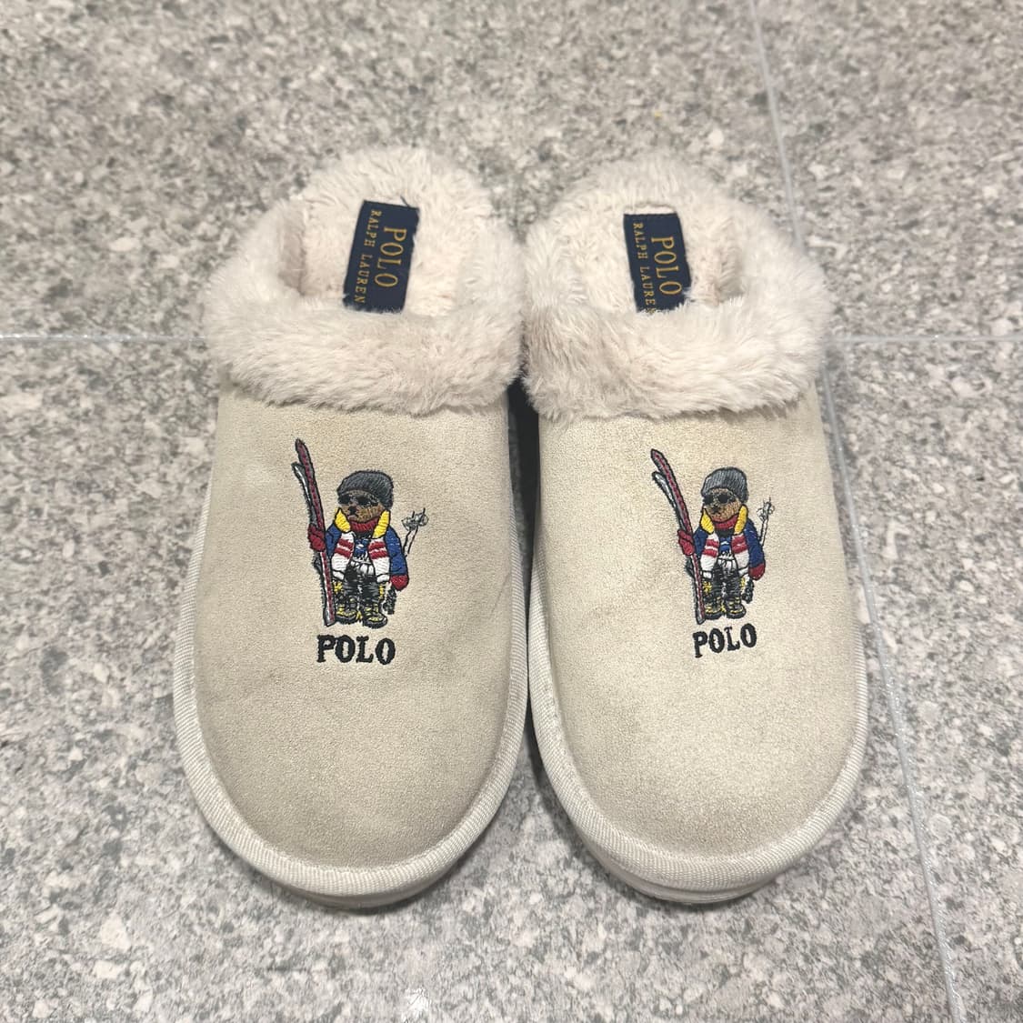 (240) 폴로 클로그 어그 아이보리 상품이미지1